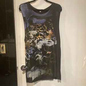 Diesel abstract loose tank dress.